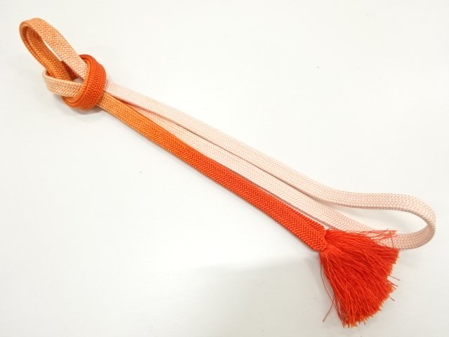 JAPANESE KIMONO / HANDTIED OBIJIME CORD 